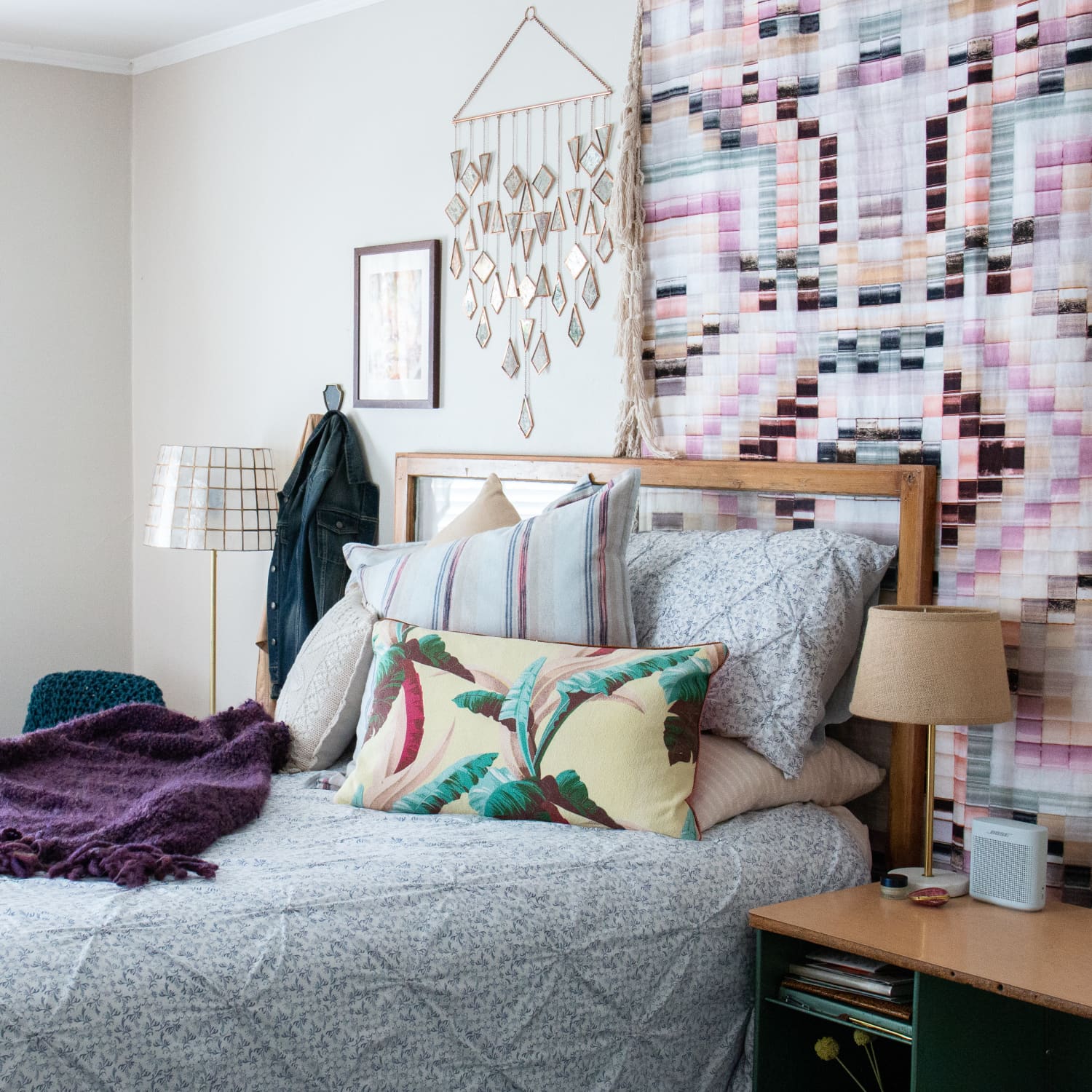 Throw Blankets as Wall Art Apartment Therapy